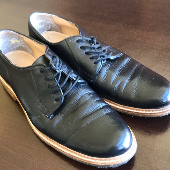 BASS GIDEON OXFORDS WITH GUM SOLE BLACK - Picture 1 of 7